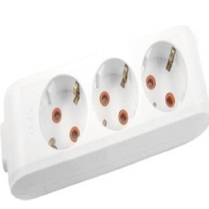 VİKO 3'LÜ TOPRAKLI UZATMA KABLOSU BEYAZ