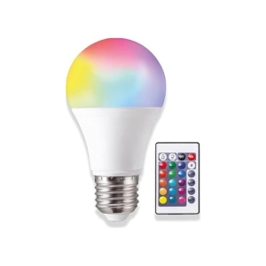 LED AMPÜL RGB KUMANDALI 10W ÇOKLU RENK