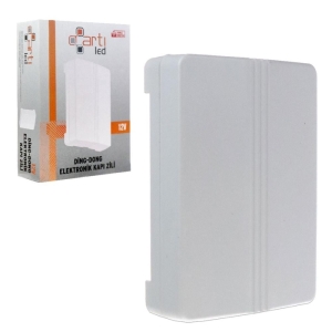 DİNG DONG ELEKTRONİK KAPI ZİLİ 12 VOLT BEYAZ