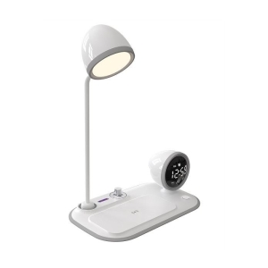 S-LİNK TELEFON UYUMLU 15W AYARLANABİLİR IŞIKLI LCD EKRAN ALARMLI&MASA LAMBALI KABLOSUZ ŞARJ CİHAZI