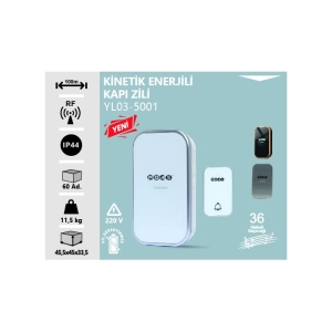 KABLOSUZ DİJİTAL KAPI ZİLİ-KİNETİK ENERJİ KONTROL
