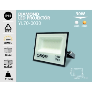 30W LED PROJEKTÖR BEYAZ